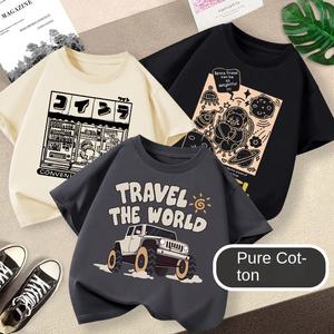 <span class=keywords><strong>T</strong></span>-<span class=keywords><strong>shirt</strong></span> décontracté à manches courtes pour garçons Nouveau véhicule tout-terrain dessin animé haut en coton respirant pour enfants <span class=keywords><strong>T</strong></span>-<span class=keywords><strong>shirt</strong></span> tendance imprimé d'é<span class=keywords><strong>t</strong></span>é - Product Image 2