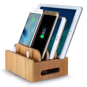 Organisateur de bureau en bois rectangulaire couleur bois naturel sans couvercle type sur pied pour rangement de bureau - Product Image 2