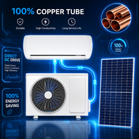 Climatiseur solaire hybride intelligent sans onduleur, certifié CE ECAS, classe T3, 12000 BTU, directement du fabricant