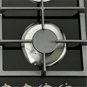 Placa de Cocción Híbrida Integrada con 2 Quemadores de Gas y 2 Eléctricos, con Vidrio Templado y Superficie de Cerámica para Uso en Exteriores y en Mesa - Product Image 6