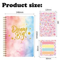 Kit de puces personnalisées autocollants de journal carnet de notes ensemble de journal intime pour adolescentes Kit de scrapbooking anniversaire cadeau de noël pour les enfants
