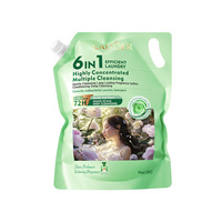 Lessive concentrée SADOER à la lavande en sachet de 2 kg – Liquide de lavage doux et antibactérien pour usage domestique