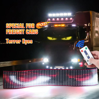Yobis 60CM 80CM 1.2M 2M Ojos LED Para Carro Devil Eye App Control Car LED Eyes pour Camion Pare-Brise Écran Diy Indicateur lumineux