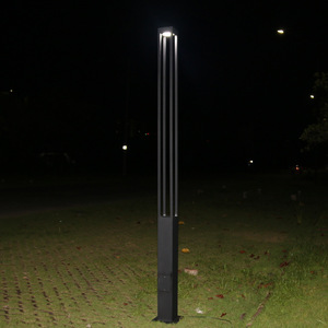 โคมไฟสนามทองเหลืองกลางแจ้งพร้อมโคมแก้วคู่ แสงวอร์มไวท์ 2700K LED AC 220V IP54 พร้อมเซ็นเซอร์ตรวจจับความเคลื่อนไหว ตัวโคมไม่สามารถถอดออกได้ - Product Image 3