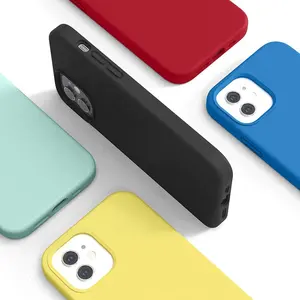 2022 गर्म बेच कस्टम नरम Microfiber कपड़ा अस्तर तरल सिलिकॉन मोबाइल फोन बैग मामलों के लिए एप्पल iPhone 13 12 11 प्रो
