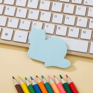 Cartoon Cat Self-Adhesive Magnetic Sticky Note Portable Memo Pad in Art and Paper Loose Leaf for Promotions - Product Image 2