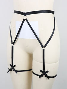 Grosir pakaian dalam harnes sabuk Garter seksi wanita dewasa lucu sabuk Garter hitam - Product Image 5