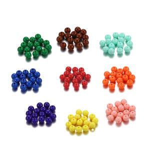 Acrylic Round <b>Beads</b> Loose 6mm For Bracelet Making Craft Jewelry Making DIY Accessories Multicolor <b>Plastic</b> <b>Beads</b> - Product Image 1