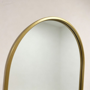 <span class=keywords><strong>Miroir</strong></span> sur pied pleine longueur personnalisé et élégant avec cadre métallique doré et <span class=keywords><strong>angle</strong></span> réglable pour salon - Product Image 4