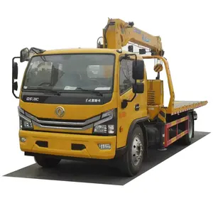 Çin 4 ton Flatbed tamir kamyonu vinç ile 2 ton 3 ton çin çekme Wreckers