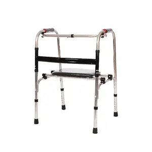 Folding walker hospital medical equipment stainless steel walking aids for adults