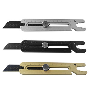 Utility Knife Metal Multi-functional Paper Cutter 15cm Industrial Grade Cutting Tool With Wire Stripper Handle - Product Image 2