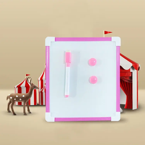 Colorful Plastic Frame Double Sided School Kids Custom Logo Small Size Portable Magnetic <strong>Mini</strong> Dry Erase <strong>Whiteboard</strong> - Product Image 2