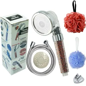 Mineral Stone Shower Head Filter Bathroom Vitamin C Water Filtration System Water Saving Shower Filter Shower Filter Head