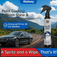 Cire pour voiture Glodway Crystal 150ml, spray de protection de peinture, hydrophobe, brillant, résistant à l'eau, facile à nettoyer, entretien