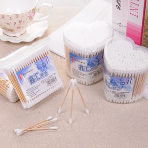 Sinwuas Coton-tiges en coton 500 pièces, double extrémité, en bois, polyvalents pour bébé et usage général - Product Image 3