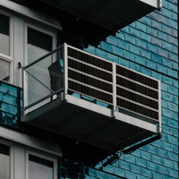 100W BI PV Double verre demi-coupe cellule de panneau solaire de balcon Bifacial