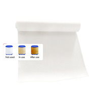 Tissu filtrant hydrophile 100 % polyester uni, écologique, sac filtrant, tissu feutré absorbant l'eau, feutre non tissé blanc aiguilleté