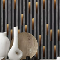 Vente chaude Moderne 3D PVC Papier Peint pour Chambre Insonorisé Étanche 10m Longueur Maison Décoration pour Appartement Salle À Manger