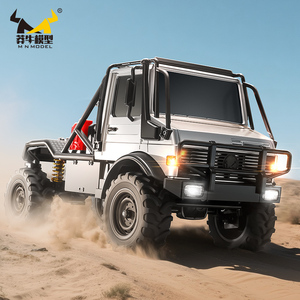 MN333 Modèle Unimog 4x4 à l'échelle 1:18 <span class=keywords><strong>Voiture</strong></span> RC à chenilles rocheuses Camion télécommandé 2.4Ghz avec contrôle proportionnel complet et châssis en alliage - Product Image 2