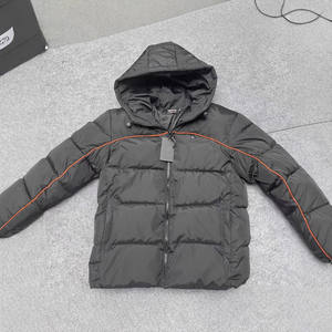 Men's Winter Hooded <b>Jacket</b> with Zipper Custom Outdoor Motorcycle Bomber Embroidered <b>Duck</b> <b>Down</b> Black Quality Thick <b>Jackets</b> - Product Image 1