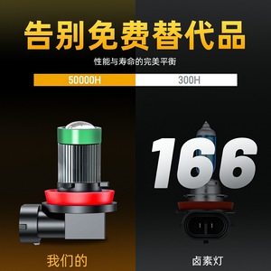 ไฟตัดหมอก LED H11 พร้อมเลนส์อะลูมิเนียม 50000 ชั่วโมง สำหรับการติดตั้งไฟหน้ารถยนต์ - Product Image 3