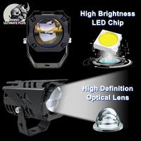 RHINO Nouveau projecteur laser LED 60W pour moto avec driver 12V 24V, lumière blanche super lumineuse, étanche, accessoires d'éclairage Cutline