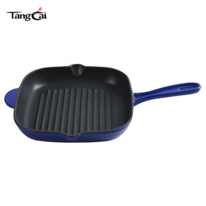 Sartén Europea Rosa con Rejillas Verticales que Separan la Comida del Aceite, Apta para Todas las Estufas y Hornos, Cuadrada de 25 cm, para Asar Pollo - Product Image 6