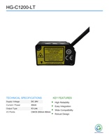 Capteur de déplacement laser miniature CMOS P-an HG-C1200-LT d'occasion pour l'automatisation industrielle