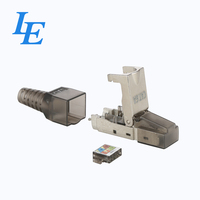 Connecteur Keystone RJ45 UTP CAT6A sans outil, module jack, certifié CE RoHS ISO9001, boîtier en polycarbonate