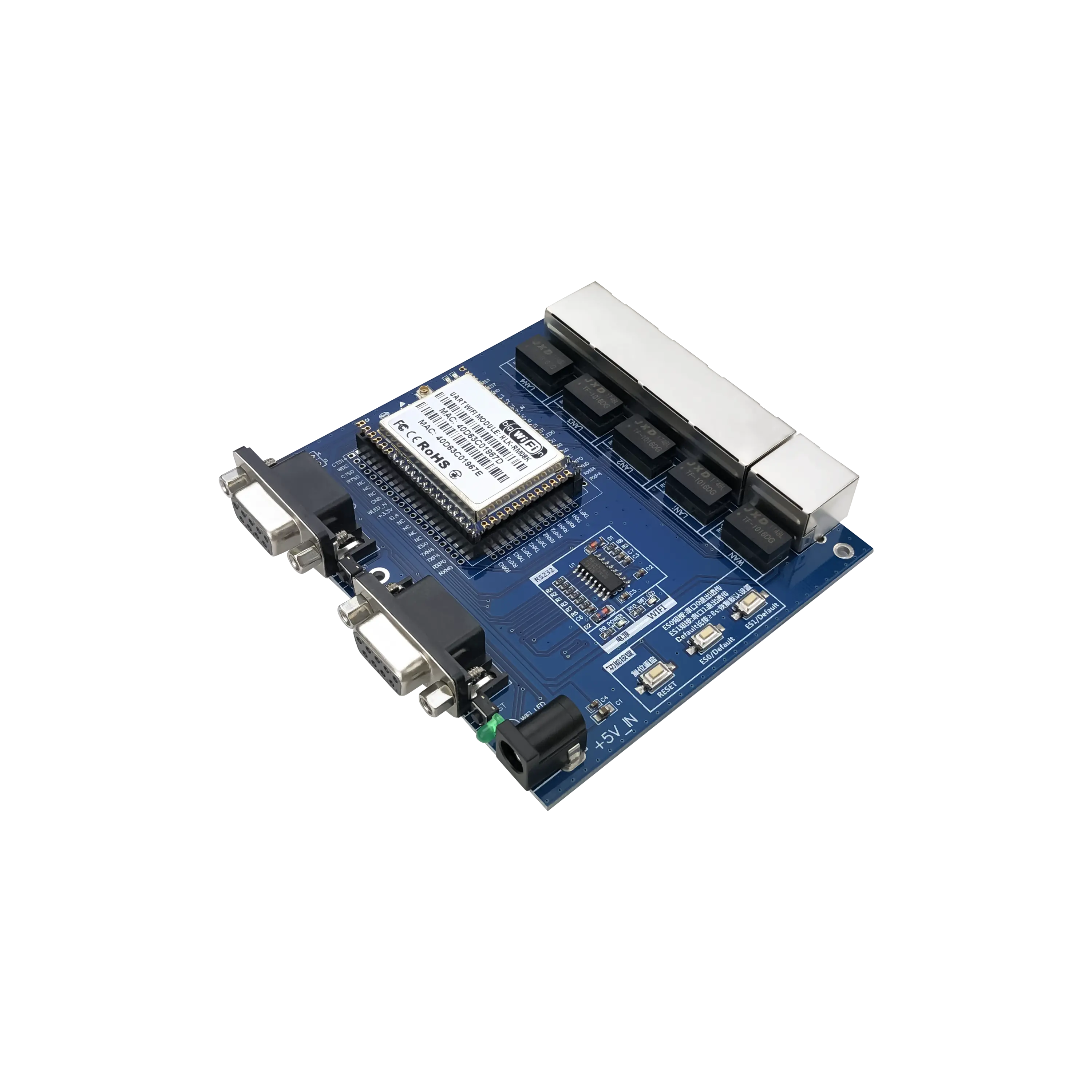 HLK-RM08K Wireless Router module with 5 network ports and Support AP/STA