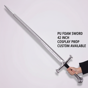 <span class=keywords><strong>Espada</strong></span> de Espuma de PU de 42 Pulgadas para Cosplay, <span class=keywords><strong>Espada</strong></span> de Juguete Segura para LARP de Caballero Medieval, Suministro al por Mayor Personalizado - Product Image 1