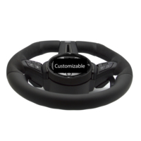 Volante para BMW Serie 1-7 E90/F30/F10/M3/M4/M5/M2 328i/335i M Sport/M Performance, Personalizado, Completamente en Cuero/Alcántara