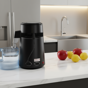 Destilador de Agua de 4L y 750W, Purificador de Agua Pura con Interior de Acero Inoxidable, Filtro de Agua Eléctrico de Sobremesa para el Hogar - Product Image 2