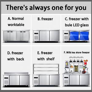 Oske <span class=keywords><strong>frigorifero</strong></span> <span class=keywords><strong>sottopiano</strong></span> commerciale in acciaio inox banco da lavoro refrigeratore sotto Bar <span class=keywords><strong>frigorifero</strong></span> con <span class=keywords><strong>cassetti</strong></span> - Product Image 2