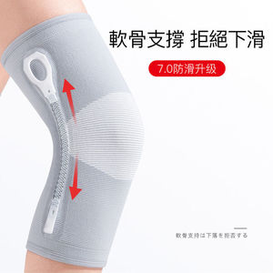 Genouillères antidérapantes japonaises 28 cm, épaisseur 5 mm, soutien pour le sport, la course à pied, unisexe, gris, lot de 2 - Product Image 5