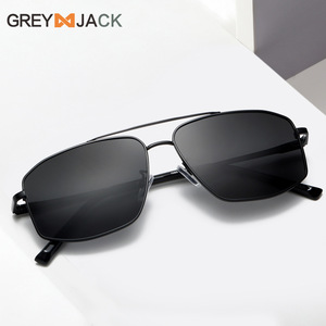 Nouvelles lunettes de soleil polarisées pour hommes, monture carrée à double pont en métal, protection UV400, lunettes de sport pour le cyclisme 1060 - Product Image 4