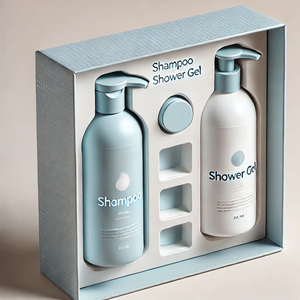 Phân hủy sinh học nghệ thuật hộp giấy cho kem dưỡng da và dầu gội đầu tùy chỉnh Fancy Bao bì với dập nổi và Eva chèn - Product Image 1