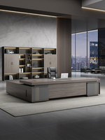 Ensemble bureau et chaise de direction haut de gamme Mobilier en bois moderne et simple pour gestionnaire ou femme PDG