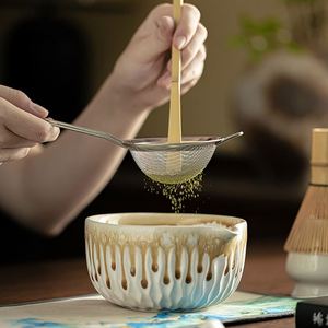 New Design 4 Pieces Wholesale Matcha <b>Tea</b> Bowl Whisk Kit Gift Box Packaging White pink Ceramic Matcha <b>Set</b> with Chasen - Product Image 4