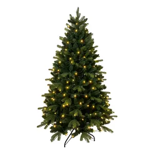 Hot Sales 5ft 6ft 7ft 8ft Künstlicher Weihnachts baum mit warm weißen LED-Lichtern und Lieferanten von stehenden Party dekorationen