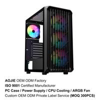 Toptan OEM Oyun Bilgisayarı Kasası Atx Matx Itx PC Kasası Gabinete Gamer CPU Kasası Temperli Cam PC Kasası Siyah 205A PC Kasası