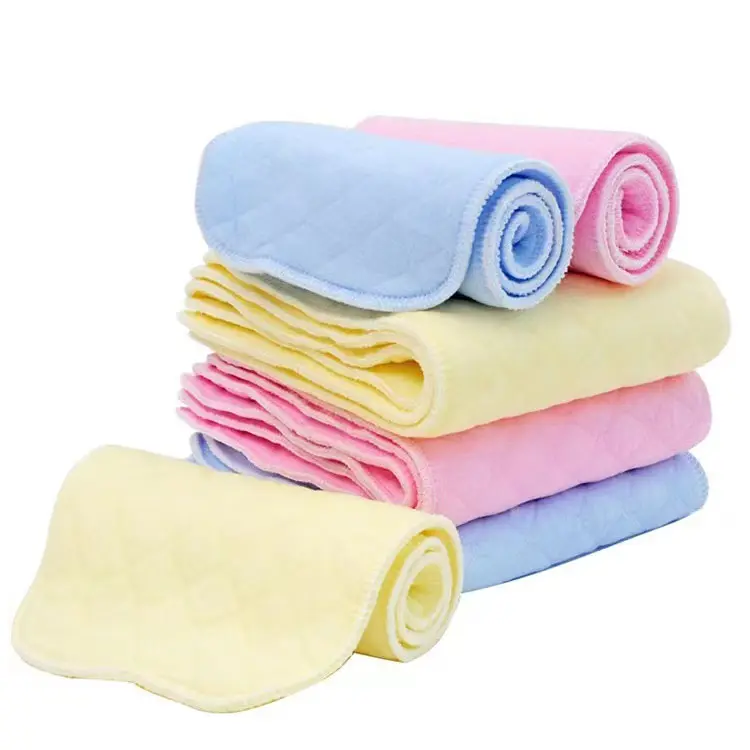 Insert de couche lavable pour nouveau-né 100% couches en tissu uni en coton biologique couches réutilisables