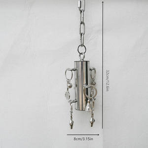 Directe Fabrieksverkoop Van Duurzaam Milieuvriendelijk Roestvrijstalen Vogelbelverlichting Kauwspeelgoed Voor Middelgrote En Grote Papegaaien - Product Image 2