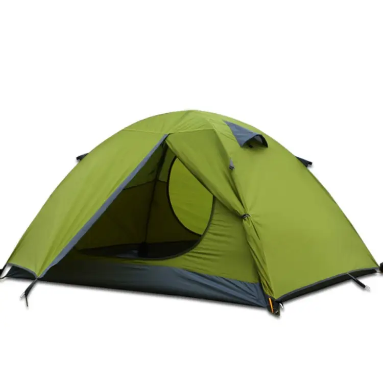 2 Personen Doppels chicht Aluminium Pole Dome PU3000 Wasserdicht Tente De Camping