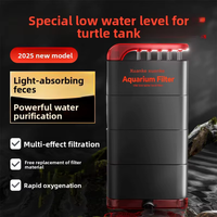 Filtre d'aquarium à biofiltration pour bassin à faible niveau d'eau, adapté aux poissons d'eau douce et salée, aux reptiles, aux crevettes, aux grenouilles et aux tortues
