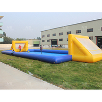 Terrain de volley-ball aquatique géant gonflable pour jeux aquatiques, terrain de volley-ball aquatique gonflable, accepte la personnalisation