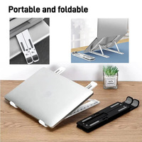 Nouveau support de bureau portable pliable pour ordinateur portable, pour toutes les tailles, hauteur réglable, plastique, universel, grossiste d'usine