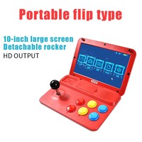 Console de jeu vidéo portable pliable A13 de 10,1 pouces, très vendue, console de jeu vidéo portable pour la maison, console de jeu d'arcade A13