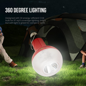 Xách tay 20 Wát USB sạc LED khẩn cấp ánh sáng bóng đèn E27/B22 cho trong nhà/ngoài trời sử dụng cắm trại - Product Image 2